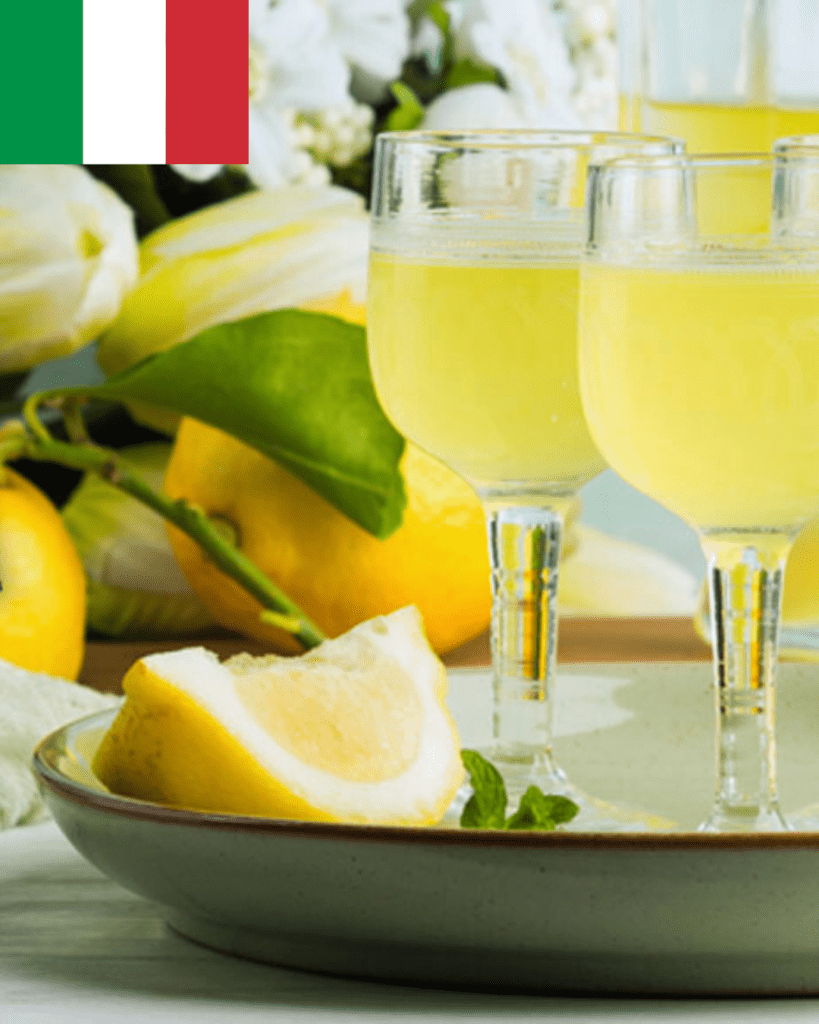 Limoncello, licor típico de Italia