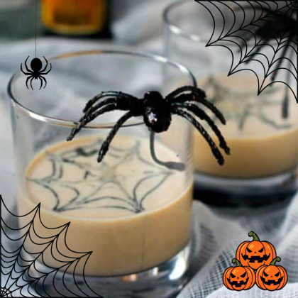 coctel ruso con arañas halloween