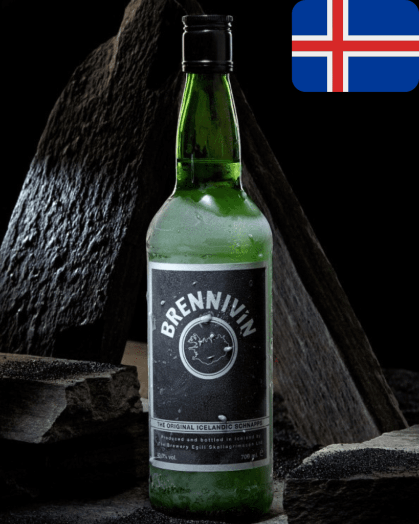 Brennivin, bebida típica de Islandia