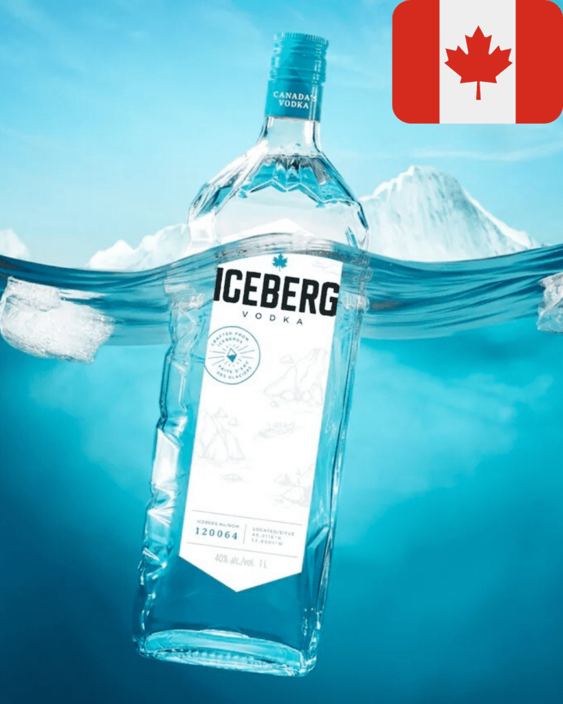 Vodka Iceberg, bebida tradicional de Canadá