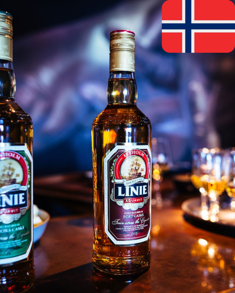 Aquavit Linie, bebida típica de Noruega
