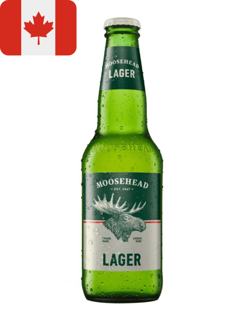 Moosehead, cerveza canadiense típica de alta calidad
