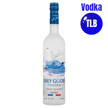 GREY GOOSE Vodka Prémium Francés, elaborado exclusivamente con el mejor trigo francés y agua de manantial de Gensac, en la región de Cognac, 40 % vol., 70 cl / 700 ml
