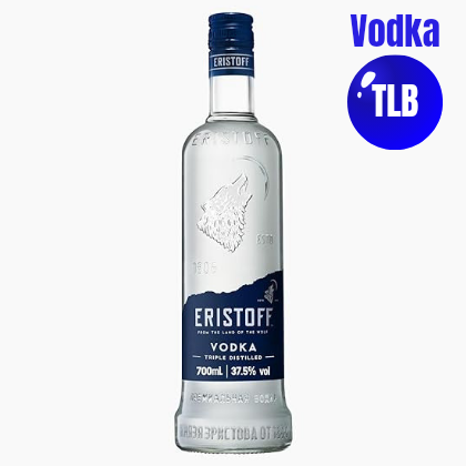 ERISTOFF Premium Vodka, filtrado con carbón vegetal, vodka con triple destilación, 37,5 % Vol, 70cL / 700mL
