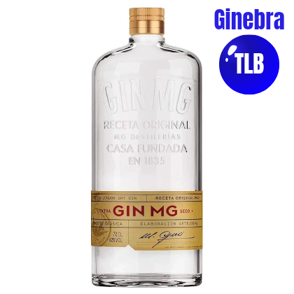 GIN MG - Ginebra, London Dry Gin , 40% Volumen de Alcohol, 70 cl
