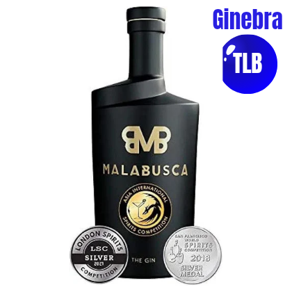Malabusca Gin 700 ml - Ginebra Española del Año 2021 Asian International Competition y Medalla de Plata en Londres 2021 y San Francisco 2018 Botella Ginebra Premium. Sin caja individual

